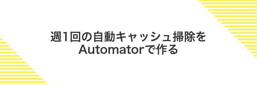 週1回の自動キャッシュ掃除をAutomatorで作る