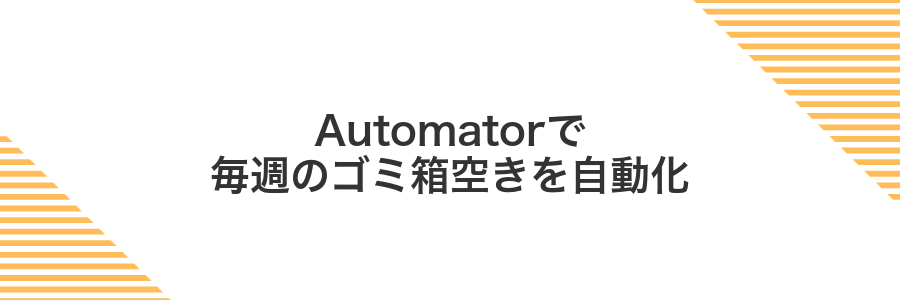 Automatorで毎週のゴミ箱空きを自動化