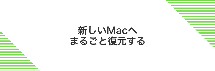 新しいMacへまるごと復元する
