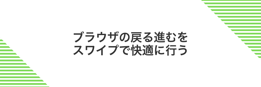 ブラウザの戻る進むをスワイプで快適に行う