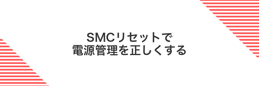 SMCリセットで電源管理を正しくする