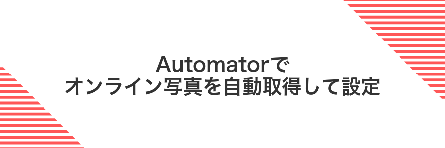 Automatorでオンライン写真を自動取得して設定