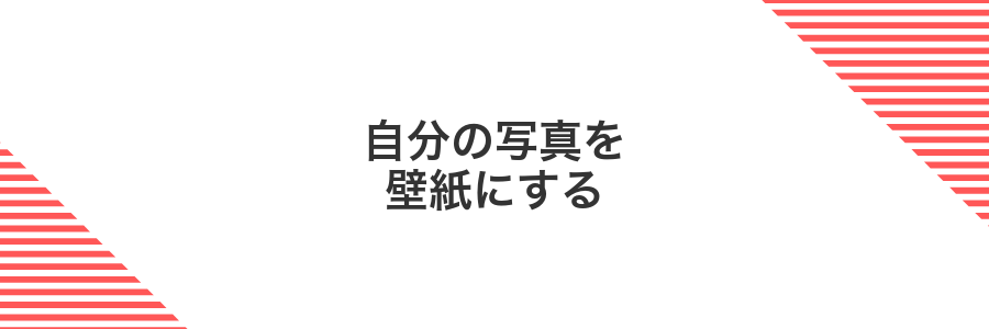 自分の写真を壁紙にする