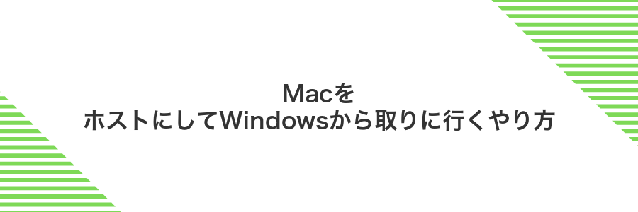 MacをホストにしてWindowsから取りに行くやり方
