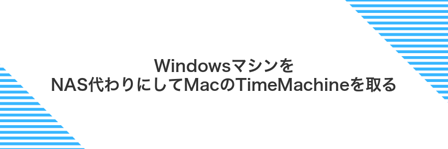 WindowsマシンをNAS代わりにしてMacのTimeMachineを取る