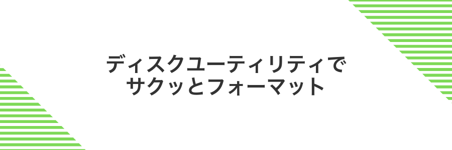 ディスクユーティリティでサクッとフォーマット