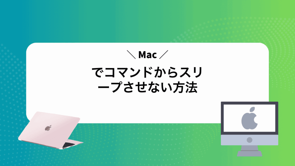 Macでコマンドからスリープさせない方法