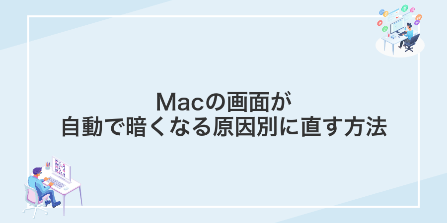 Macの画面が自動で暗くなる原因別に直す方法