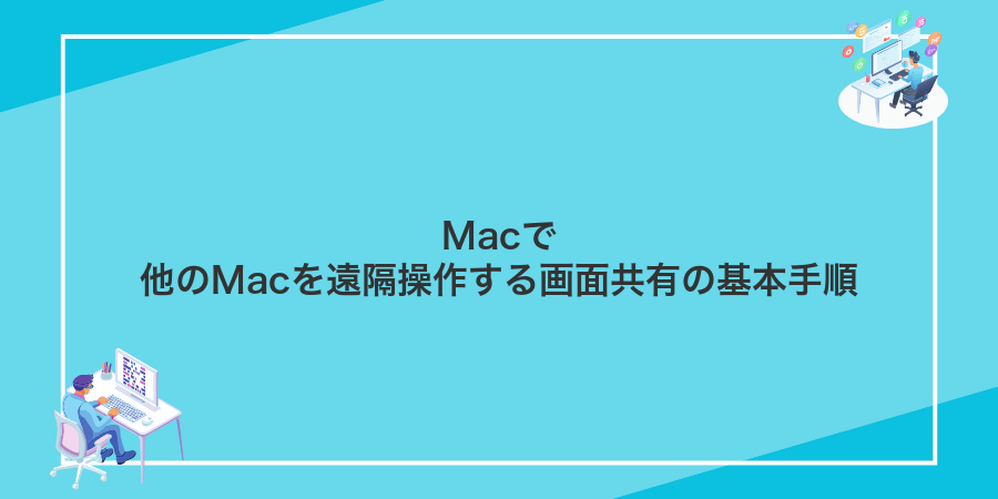 Macで他のMacを遠隔操作する画面共有の基本手順