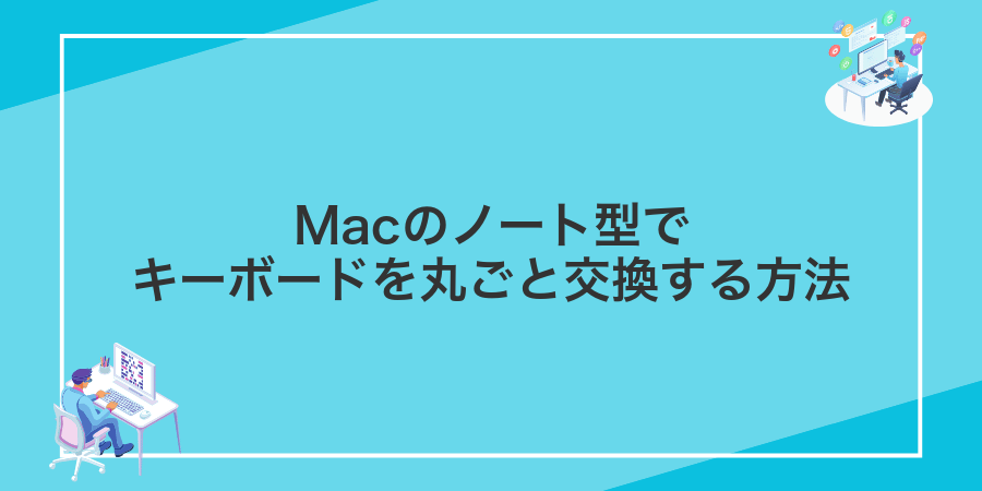 Macのノート型でキーボードを丸ごと交換する方法