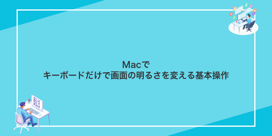 Macでキーボードだけで画面の明るさを変える基本操作