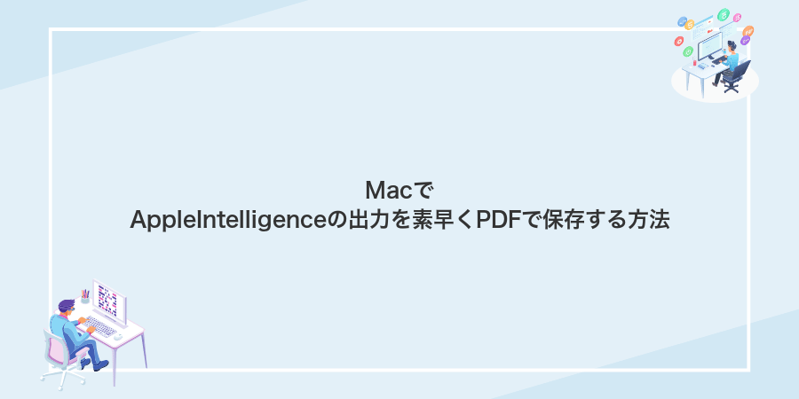MacでAppleIntelligenceの出力を素早くPDFで保存する方法