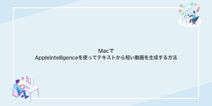 MacでAppleIntelligenceを使ってテキストから短い動画を生成する方法