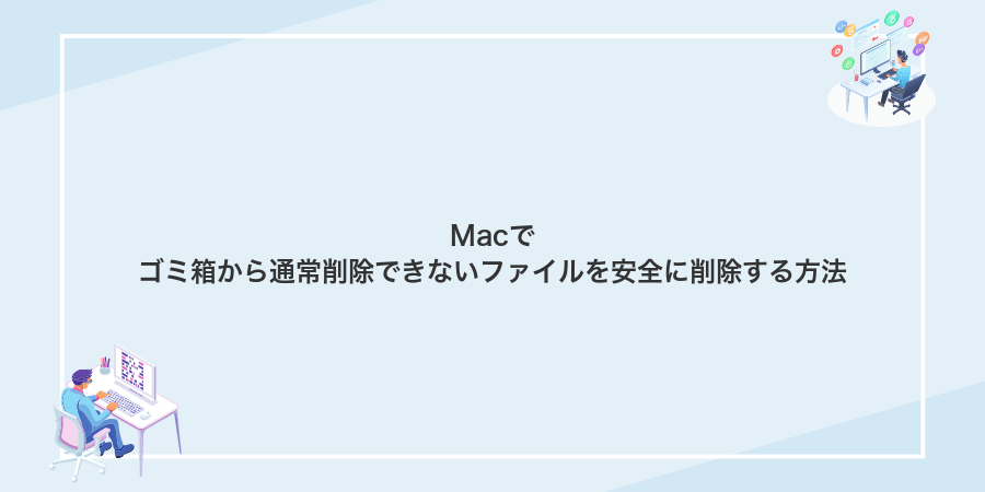 Macでゴミ箱から通常削除できないファイルを安全に削除する方法
