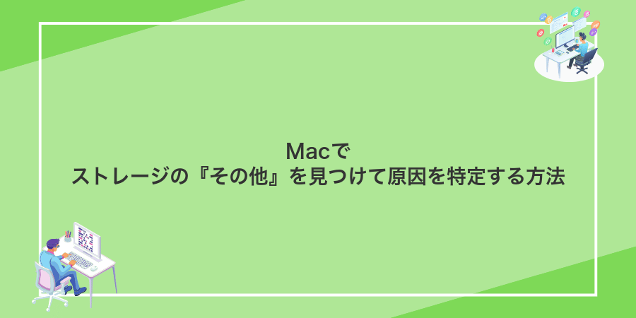 Macでストレージの『その他』を見つけて原因を特定する方法