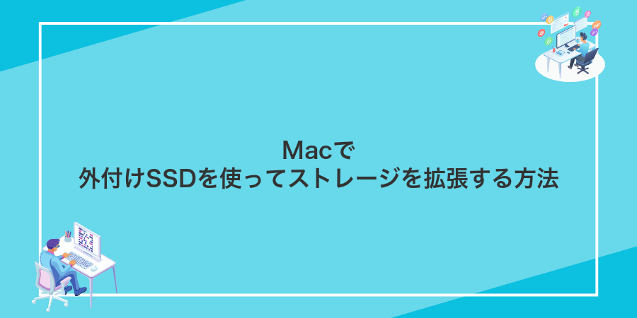 Macで外付けSSDを使ってストレージを拡張する方法