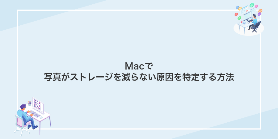 Macで写真がストレージを減らない原因を特定する方法