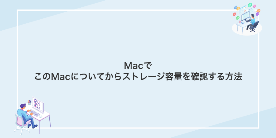 MacでこのMacについてからストレージ容量を確認する方法