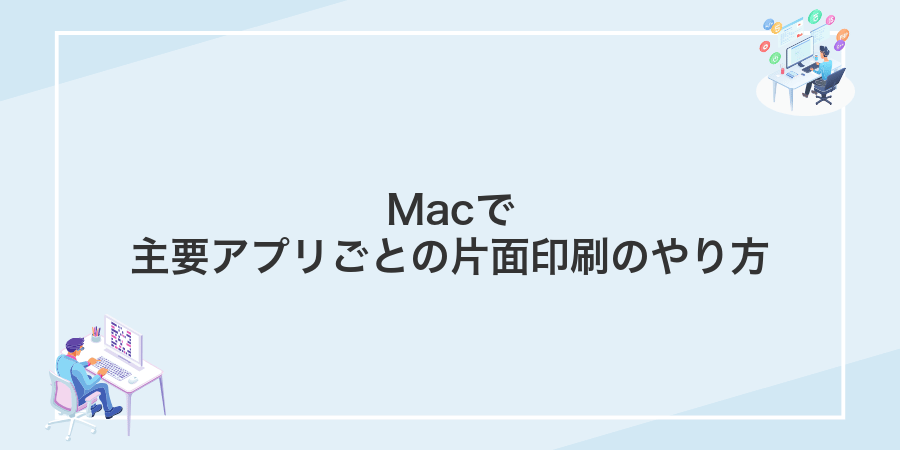Macで主要アプリごとの片面印刷のやり方