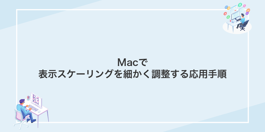 Macで表示スケーリングを細かく調整する応用手順
