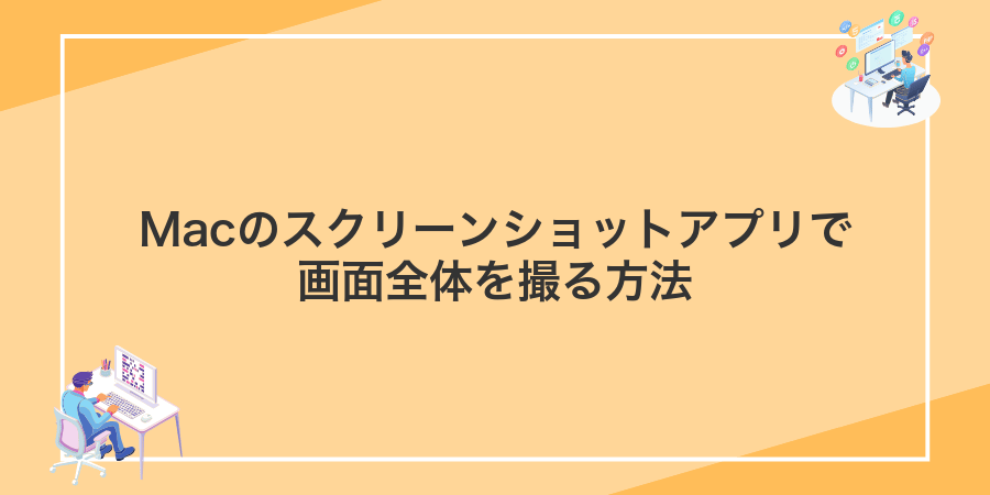 Macのスクリーンショットアプリで画面全体を撮る方法