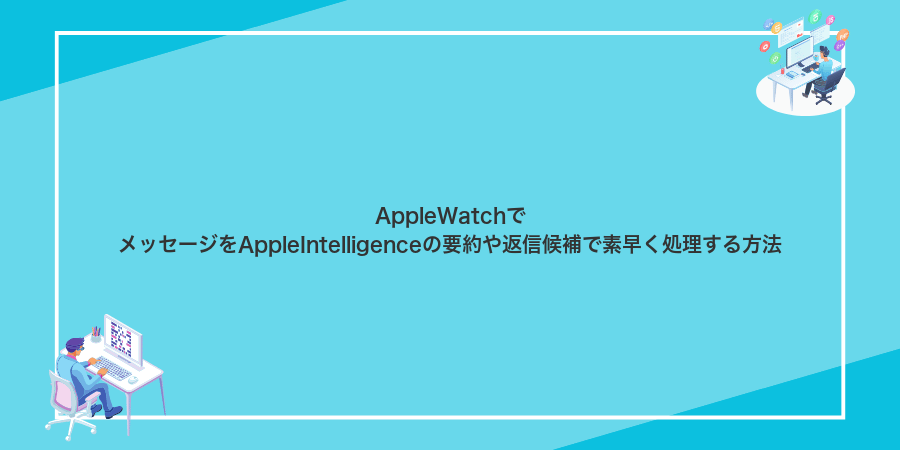 AppleWatchでメッセージをAppleIntelligenceの要約や返信候補で素早く処理する方法