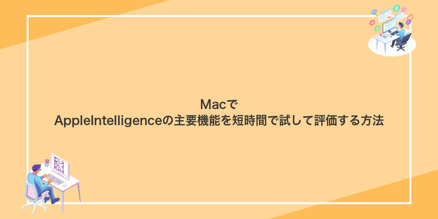 MacでAppleIntelligenceの主要機能を短時間で試して評価する方法