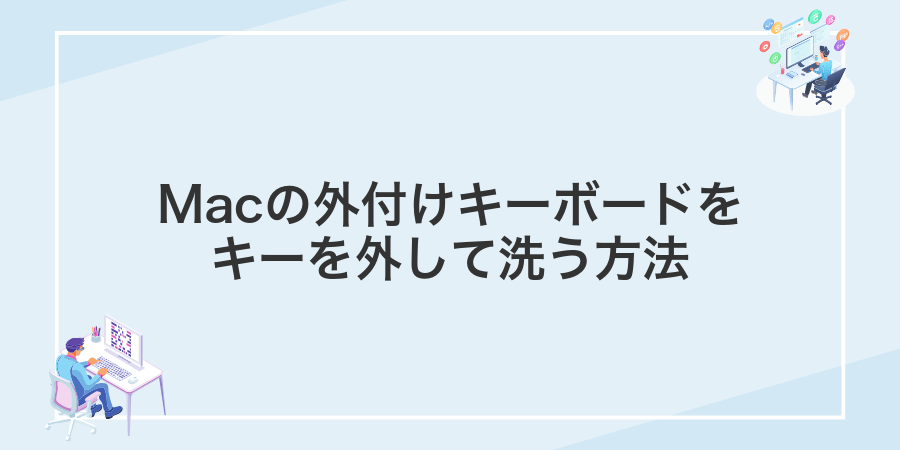 Macの外付けキーボードをキーを外して洗う方法