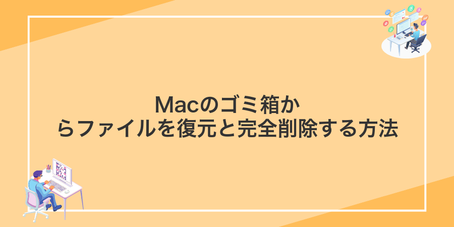 Macのゴミ箱からファイルを復元と完全削除する方法