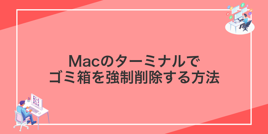 Macのターミナルでゴミ箱を強制削除する方法