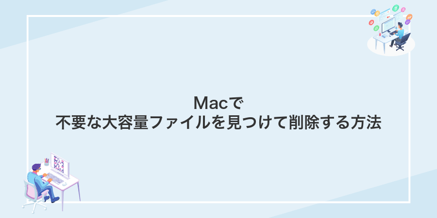 Macで不要な大容量ファイルを見つけて削除する方法
