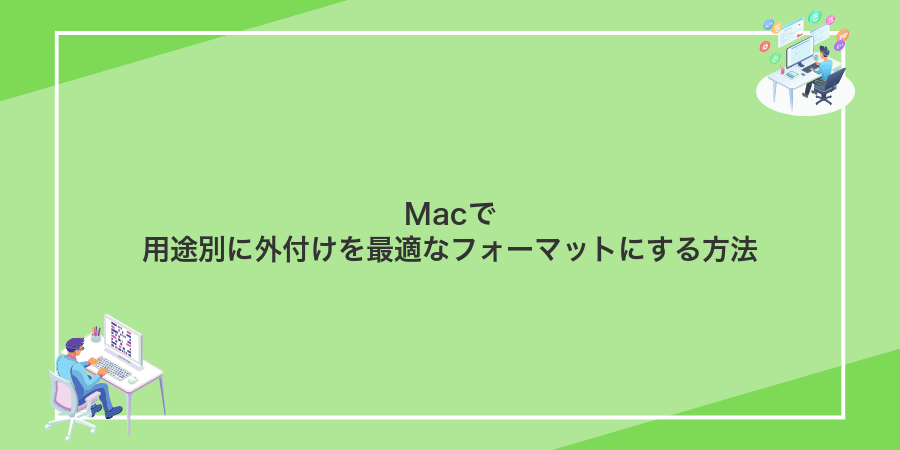 Macで用途別に外付けを最適なフォーマットにする方法