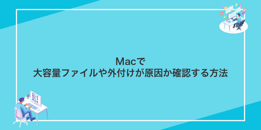 Macで大容量ファイルや外付けが原因か確認する方法