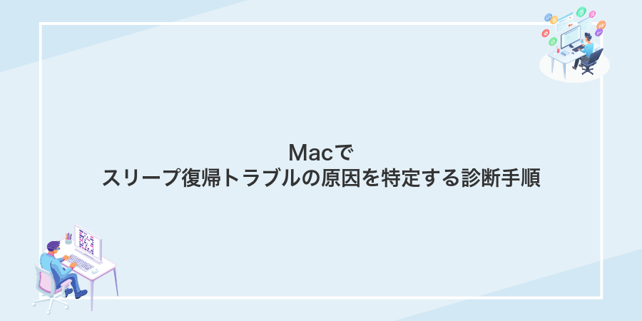 Macでスリープ復帰トラブルの原因を特定する診断手順