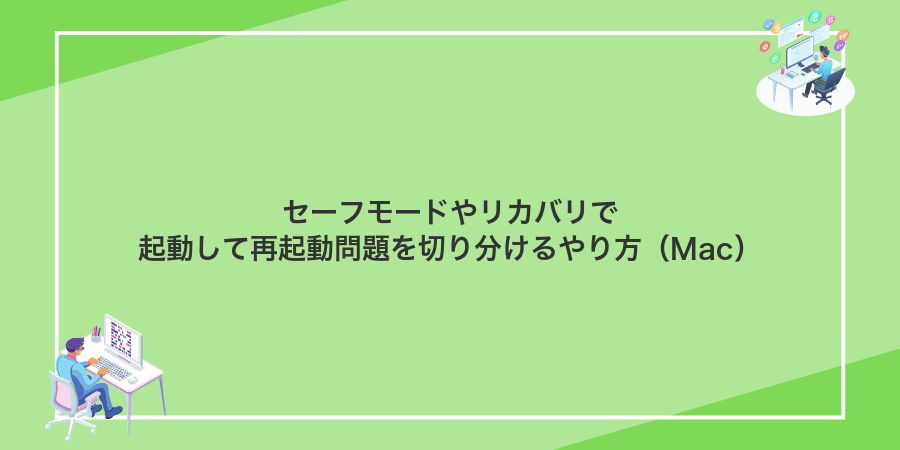 セーフモードやリカバリで起動して再起動問題を切り分けるやり方（Mac）