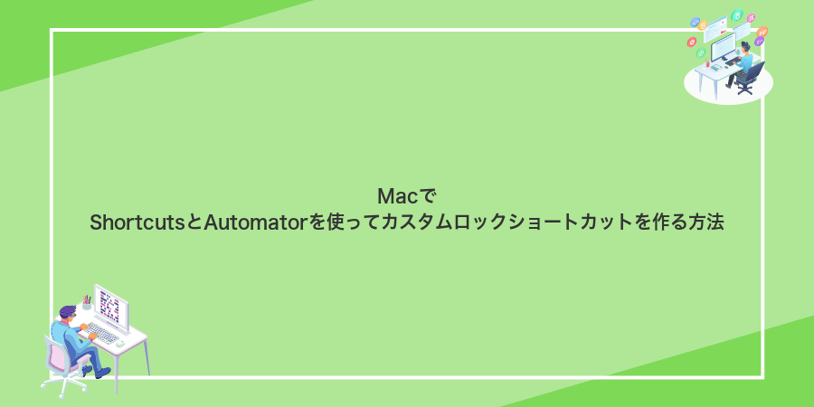 MacでShortcutsとAutomatorを使ってカスタムロックショートカットを作る方法