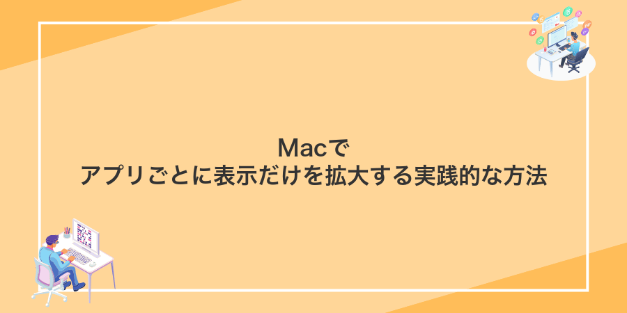 Macでアプリごとに表示だけを拡大する実践的な方法