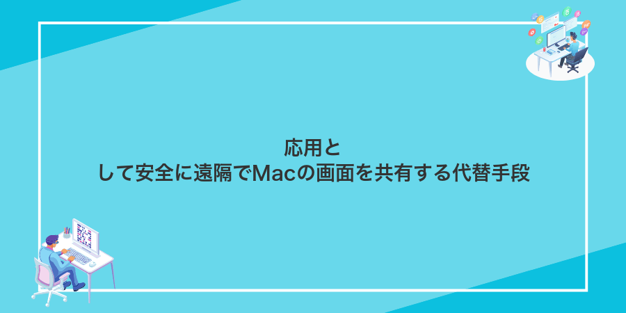 応用として安全に遠隔でMacの画面を共有する代替手段