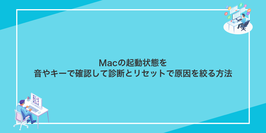 Macの起動状態を音やキーで確認して診断とリセットで原因を絞る方法