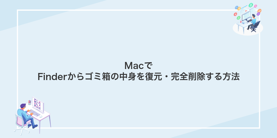 MacでFinderからゴミ箱の中身を復元・完全削除する方法