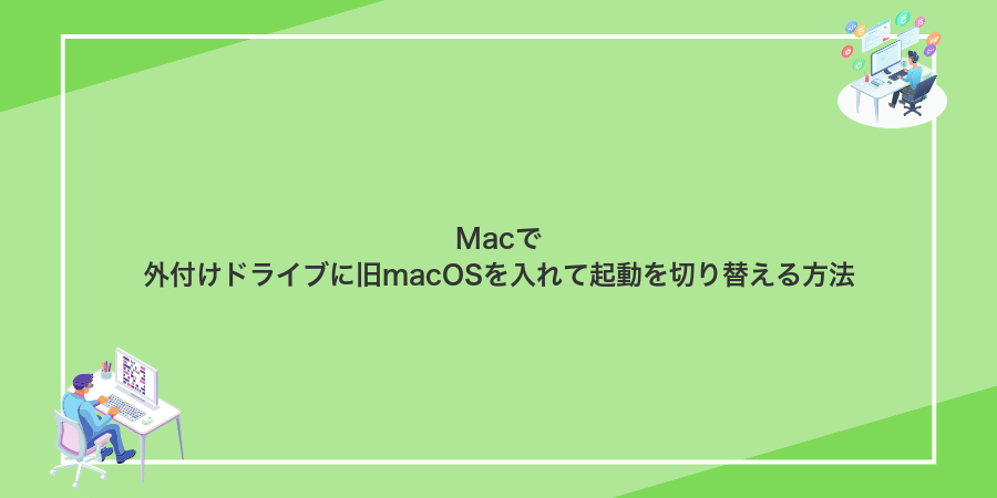 Macで外付けドライブに旧macOSを入れて起動を切り替える方法