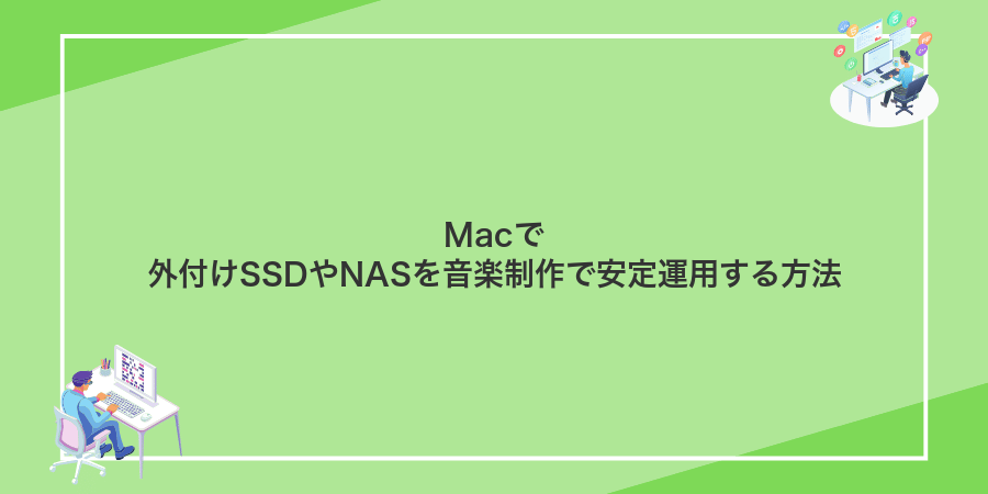 Macで外付けSSDやNASを音楽制作で安定運用する方法