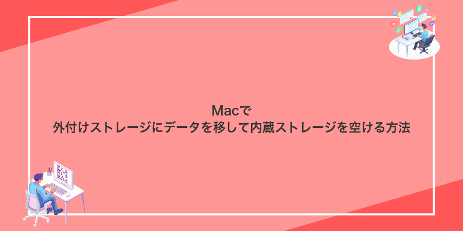 Macで外付けストレージにデータを移して内蔵ストレージを空ける方法