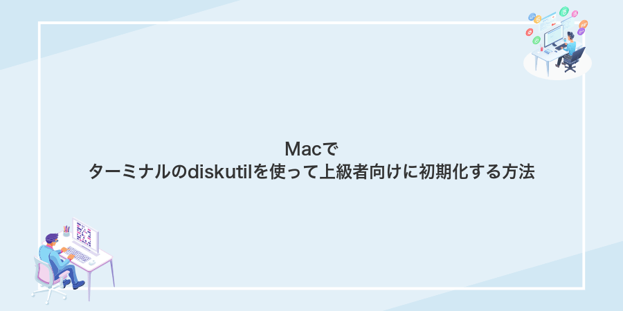 Macでターミナルのdiskutilを使って上級者向けに初期化する方法