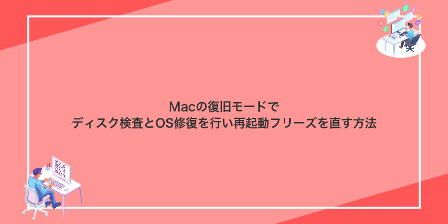 Macの復旧モードでディスク検査とOS修復を行い再起動フリーズを直す方法