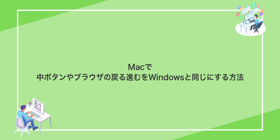 Macで中ボタンやブラウザの戻る進むをWindowsと同じにする方法