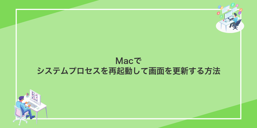 Macでシステムプロセスを再起動して画面を更新する方法