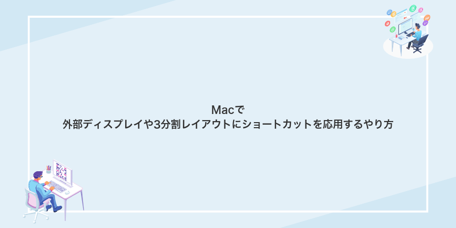 Macで外部ディスプレイや3分割レイアウトにショートカットを応用するやり方
