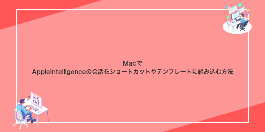 MacでAppleIntelligenceの会話をショートカットやテンプレートに組み込む方法
