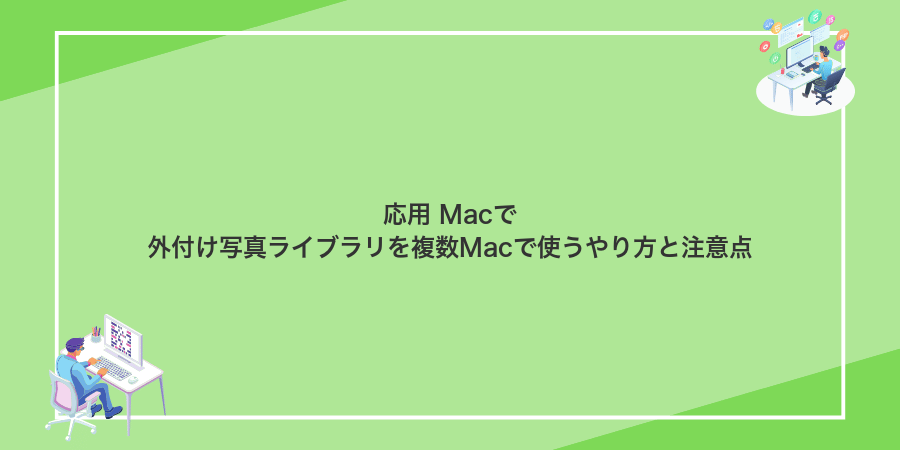 応用 Macで外付け写真ライブラリを複数Macで使うやり方と注意点
